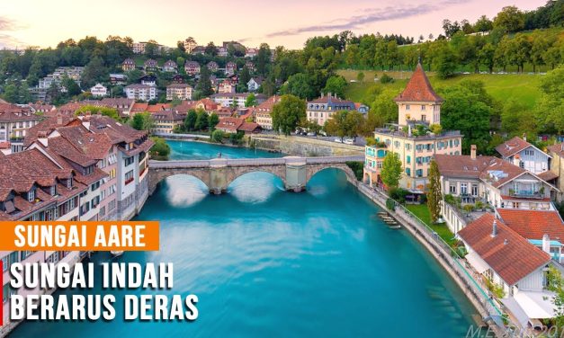 Keindahan Sungai Aare Yang Jernih Dan Berwarna Biru Kehijauan