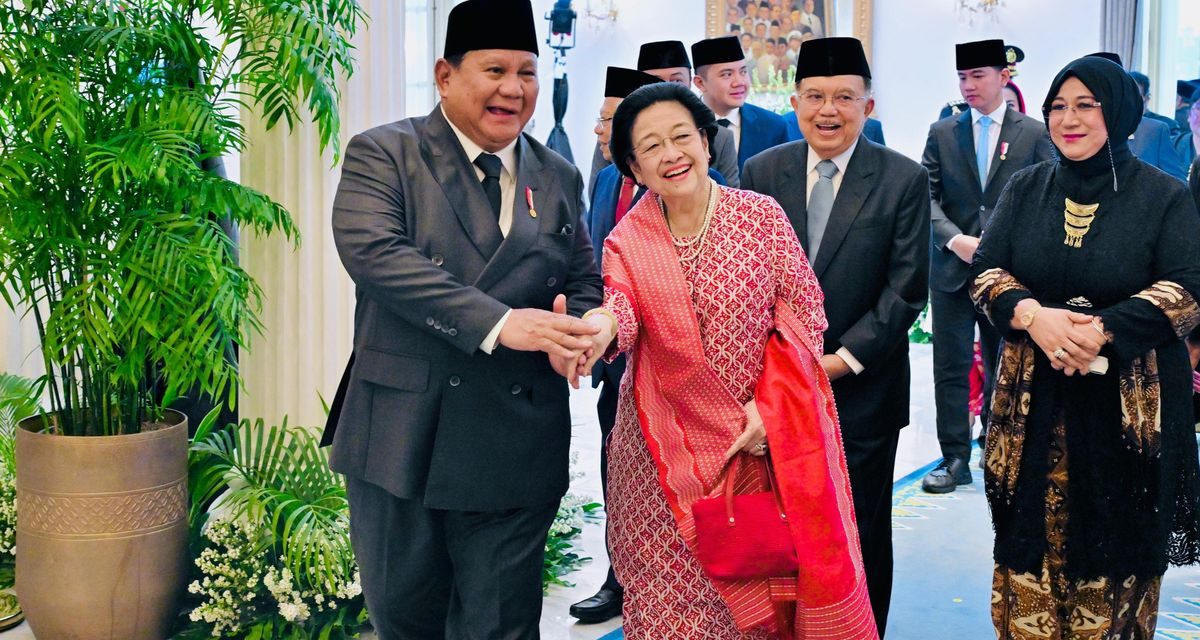 Prabowo Dan Megawati Tampil Mesra Di Upacara Pancasila