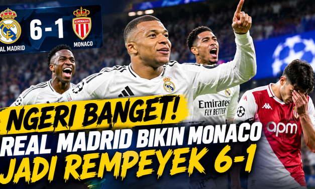 Ngeri Banget! Real Madrid Bikin Monaco Jadi Rempeyek 6-1